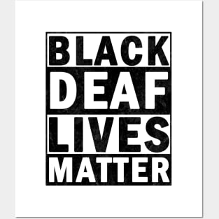 Black deaf lives matter Posters and Art